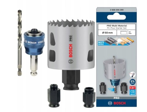 PIŁA OTWORNICA PRO MULTI MATERIAL PC PLUS 68 MM STARTER KIT BOSCH PIŁA OTWORNICA PRO MULTI MATERIAL PC PLUS 68 MM STARTER KIT BOSCH