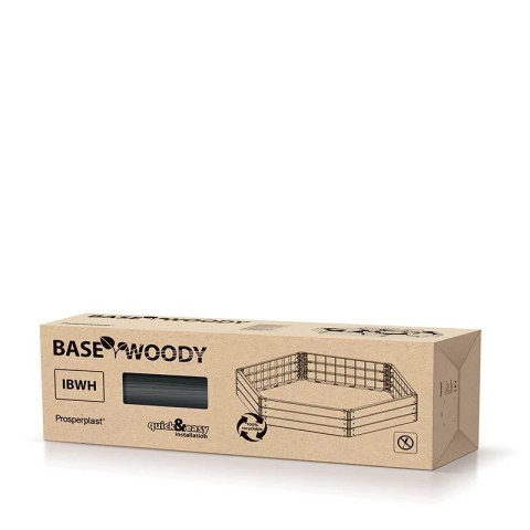 RABATA OGRODOWA BASE WOODY IBWH 1480X1290X250MM - ANTRACYT PROSPERPLAST RABATA OGRODOWA BASE WOODY IBWH 1480X1290X250MM - ANTRACYT PROSPERPLAST