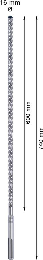 WIERTŁO DO MŁOTÓW SDS-MAX 8X EXPERT 16*600/940MM BOSCH WIERTŁO DO MŁOTÓW SDS-MAX 8X EXPERT 16*600/940MM BOSCH