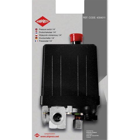 WYŁĄCZNIK CIŚNIENIOWY 1/4'' 230V 6 BAR AIRPRESS WYŁĄCZNIK CIŚNIENIOWY 1/4'' 230V 6 BAR AIRPRESS