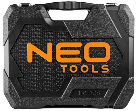 ZESTAW KLUCZY NASADOWYCH 1/4'' 1/2'' 110 CZĘŚCI NEO ZESTAW KLUCZY NASADOWYCH 1/4'' 1/2'' 110 CZĘŚCI NEO