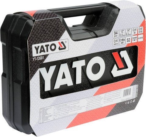 ZESTAW NARZĘDZIOWY 1/2'' 94 CZĘŚCI L YATO ZESTAW NARZĘDZIOWY 1/2'' 94 CZĘŚCI L YATO