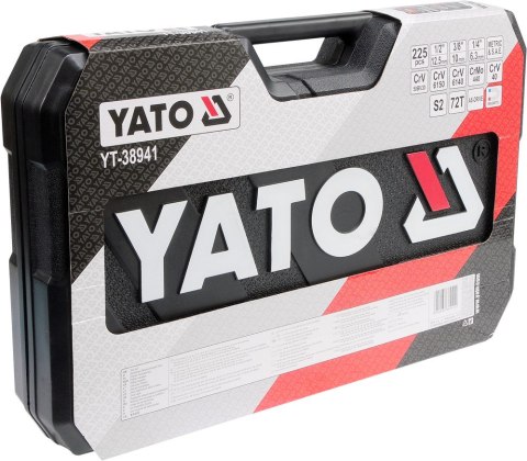 ZESTAW NARZĘDZIOWY XXL 1/2'' 225 CZĘŚCI YATO ZESTAW NARZĘDZIOWY XXL 1/2'' 225 CZĘŚCI YATO