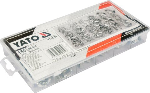 150 SZT NAKRĘTKI MOTYLKOWE METRYCZNE MIX YATO 150 SZT NAKRĘTKI MOTYLKOWE METRYCZNE MIX YATO