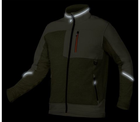 BLUZA SOFTSHELL OUTDOOR ZIELONA ROZMIAR XL NEO BLUZA SOFTSHELL OUTDOOR ZIELONA ROZMIAR XL NEO