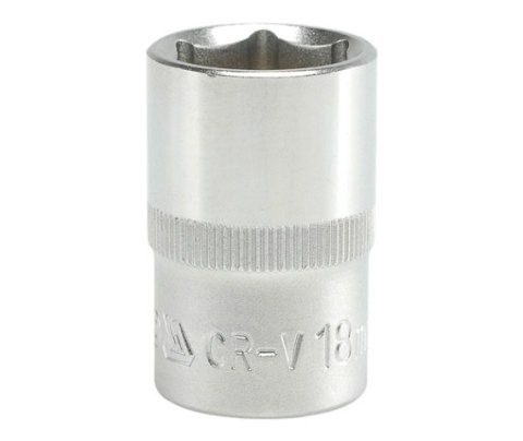 NASADKA KRÓTKA 6-KĄTNA CHROMOWANA 1/2'' 18MM YATO NASADKA KRÓTKA 6-KĄTNA CHROMOWANA 1/2'' 18MM YATO