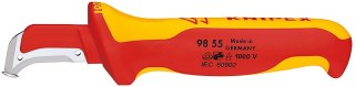 NÓŻ DO ŚCIĄGANIA IZOLACJI ZE STOPKĄ PROWADZĄCĄ 180MM KNIPEX