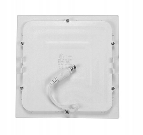 PANEL LED PODTYNKOWY PLAFON SUFITOWY KWADRAT 12W B.CIEPŁA PANEL LED PODTYNKOWY PLAFON SUFITOWY KWADRAT 12W B.CIEPŁA