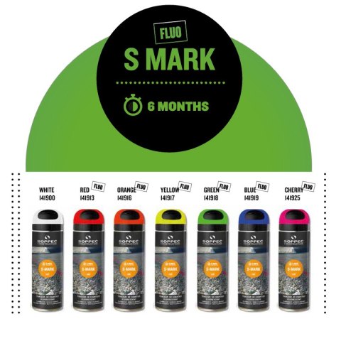 SOPPEC SPRAY GEODEZYJNY S-MARK NIEBIESKI 500ML SOPPEC SOPPEC SPRAY GEODEZYJNY S-MARK NIEBIESKI 500ML SOPPEC