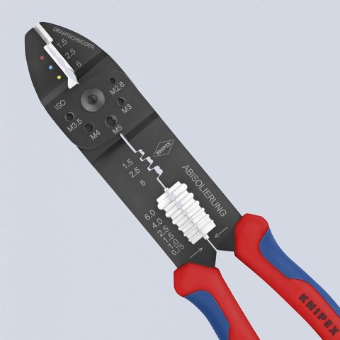 SZCZYPCE DO ZAGNIATANIA ZŁĄCZEK KABLOWYCH 1,5-6,0 MM KNIPEX SZCZYPCE DO ZAGNIATANIA ZŁĄCZEK KABLOWYCH 1,5-6,0 MM KNIPEX