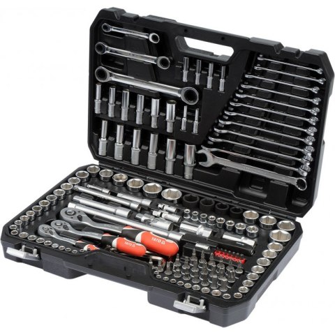 ZESTAW NARZĘDZIOWY XXL 1/4'', 3/8'', 1/2'' 150 SZT YATO ZESTAW NARZĘDZIOWY XXL 1/4'', 3/8'', 1/2'' 150 SZT YATO