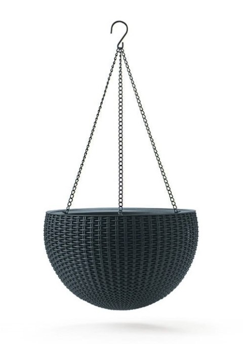 DONICZKA WISZĄCA KETER RATTAN 8.6L - GRAFIT KETER DONICZKA WISZĄCA KETER RATTAN 8.6L - GRAFIT KETER