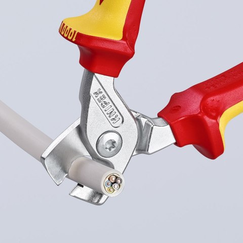 NOŻYCE DO KABLI IZOLOWANE 1000V 160MM KNIPEX