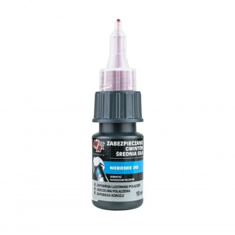 ŚRODEK DO ZABEZPIECZANIA GWINTÓW NIEBIESKI 10ML ŚREDNI MA PROFESSIONAL ŚRODEK DO ZABEZPIECZANIA GWINTÓW NIEBIESKI 10ML ŚREDNI MA PROFESSIONAL