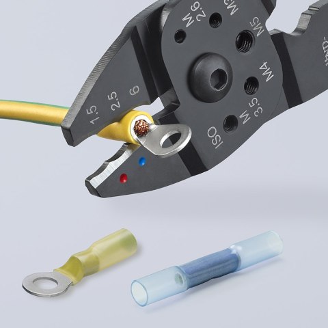 SZCZYPCE DO ZAGNIATANIA ZŁĄCZEK KABLOWYCH 0,5-6,0 MM KNIPEX SZCZYPCE DO ZAGNIATANIA ZŁĄCZEK KABLOWYCH 0,5-6,0 MM KNIPEX