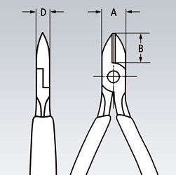 SZCZYPCE TNĄCE BOCZNE 125MM KNIPEX