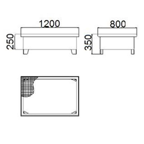 Wanna wychwytowa metalowa na 2 beczki 200L 120x80cm Wanna wychwytowa metalowa na 2 beczki 200L 120x80cm