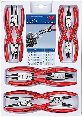 ZESTAW SZCZYPIEC DO PIERŚCIENI OSADCZYCH 8-CZ. 00 20 04 V01 KNIPEX ZESTAW SZCZYPIEC DO PIERŚCIENI OSADCZYCH 8-CZ. 00 20 04 V01 KNIPEX