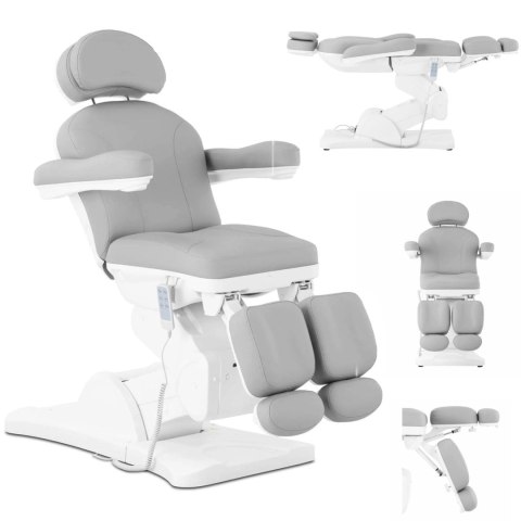 Fotel kosmetyczny podologiczny do tatuażu pedicure spa ERCOLANO - szary Fotel kosmetyczny podologiczny do tatuażu pedicure spa ERCOLANO - szary