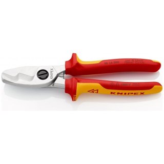 NOŻYCE DO KABLI IZOLOWANE PODWÓJNE OSTRZE 200MM KNIPEX