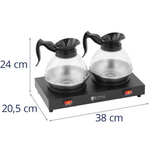 Podgrzewacz płyta grzewcza do kawy herbaty 2 dzbanki 160 W Podgrzewacz płyta grzewcza do kawy herbaty 2 dzbanki 160 W