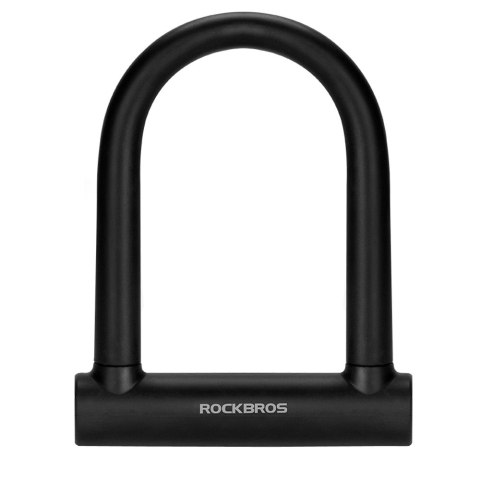 Zapięcie rowerowe U-Lock wzmacniany zamek na klucz - czarne Zapięcie rowerowe U-Lock wzmacniany zamek na klucz - czarne