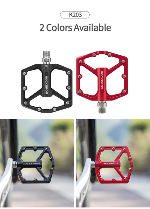 Zestaw pedałów rowerowych MTB atntypoślizgowe stop aluminium czarny Zestaw pedałów rowerowych MTB atntypoślizgowe stop aluminium czarny