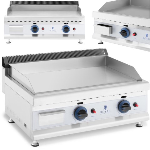 Grill gazowy podwójny gładki nastawny nierdzewny na gaz ziemny 2x 3.1 kW 0.02 bar 60 x 40 cm Grill gazowy podwójny gładki nastawny nierdzewny na gaz ziemny 2x 3.1 kW 0.02 bar 60 x 40 cm