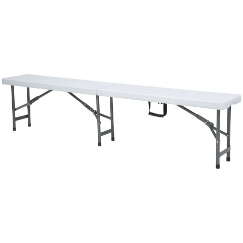 Ławka cateringowa składana biała 1830 x 300 x 430 mm - Hendi 811191 Ławka cateringowa składana biała 1830 x 300 x 430 mm - Hendi 811191