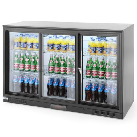 Lodówka chłodziarka barowa sklepowa na napoje 3-drzwiowa 6 półek 300 W 303 l - Hendi 235836 Lodówka chłodziarka barowa sklepowa na napoje 3-drzwiowa 6 półek 300 W 303 l - Hendi 235836