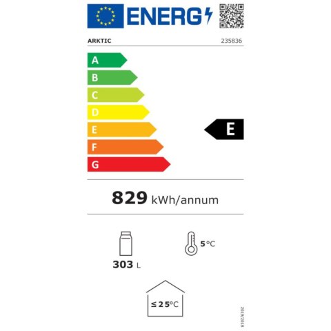 Lodówka chłodziarka barowa sklepowa na napoje 3-drzwiowa 6 półek 300 W 303 l - Hendi 235836 Lodówka chłodziarka barowa sklepowa na napoje 3-drzwiowa 6 półek 300 W 303 l - Hendi 235836