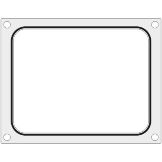 Matryca forma do zgrzewarki CAS CDS-01 na tackę pojemnik bez podziału 227x178 mm - Hendi 805374