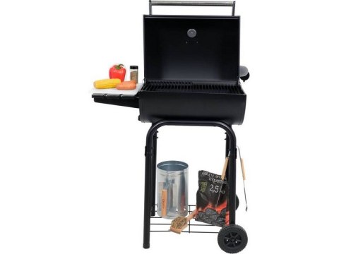 GRILL WĘGLOWY Z POKRYWĄ, RUSZT 47*34CM LUND