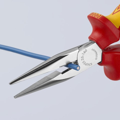 SZCZYPCE TNĄCE PÓŁOKRĄGŁE PROSTE IZOLOWANE 160MM KNIPEX SZCZYPCE TNĄCE PÓŁOKRĄGŁE PROSTE IZOLOWANE 160MM KNIPEX