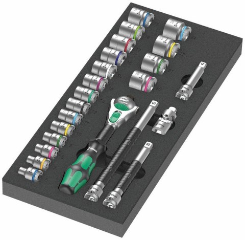 WKŁADKA PIANKOWA ZYKLOP 3/8'' 8000 C, SET 1, 23CZ. WERA WKŁADKA PIANKOWA ZYKLOP 3/8'' 8000 C, SET 1, 23CZ. WERA