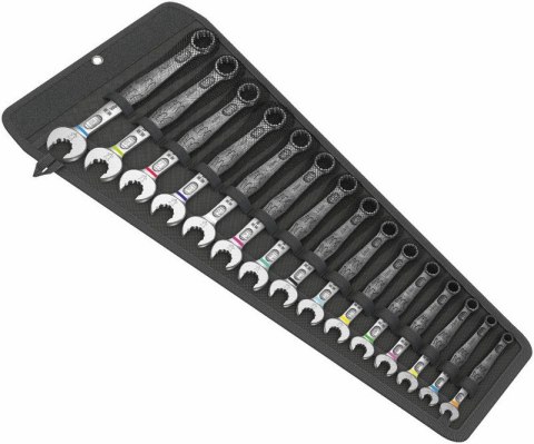 ZESTAW KLUCZY PŁASKO-OCZKOWYCH 6003 JOKER 15SZT. WERA