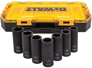 ZESTAW NASADEK UDAROWYCH DŁUGICH 1/2' 7 SZTUK DEWALT