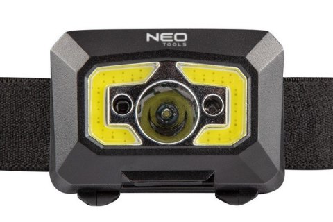 LATARKA CZOŁOWA AKUMULATOROWA USB 250LM COB LED,CZUJNIK RUCH NEO