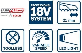 PIŁA SZABLASTA AKUMULATOROWA GSA 18 V-LI C 0*AH BOSCH PIŁA SZABLASTA AKUMULATOROWA GSA 18 V-LI C 0*AH BOSCH