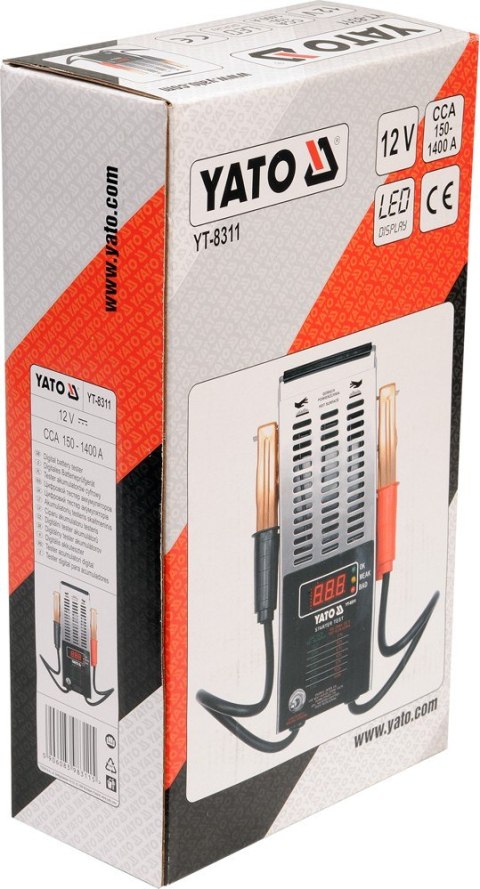 TESTER AKUMULATRORÓW 12V CYFROWY YATO TESTER AKUMULATRORÓW 12V CYFROWY YATO