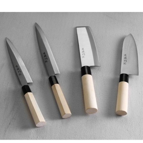 Nóż japoński NAKIRI z drewnianą rączką 180 mm - Hendi 845028 Nóż japoński NAKIRI z drewnianą rączką 180 mm - Hendi 845028