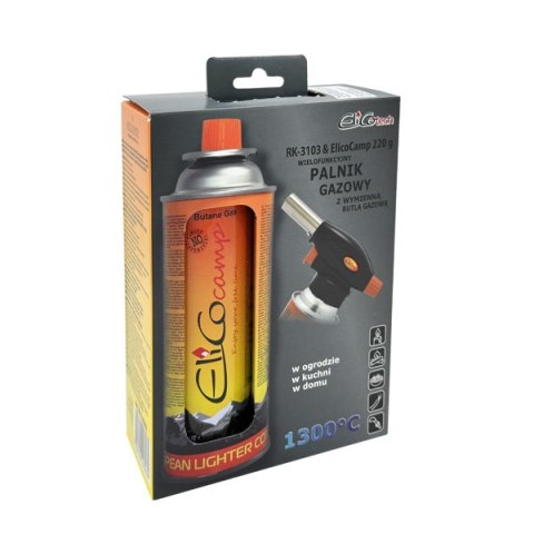 PALNIK RK-3103 + GAZ ELICOCAMP 220G ELICO PALNIK RK-3103 + GAZ ELICOCAMP 220G ELICO