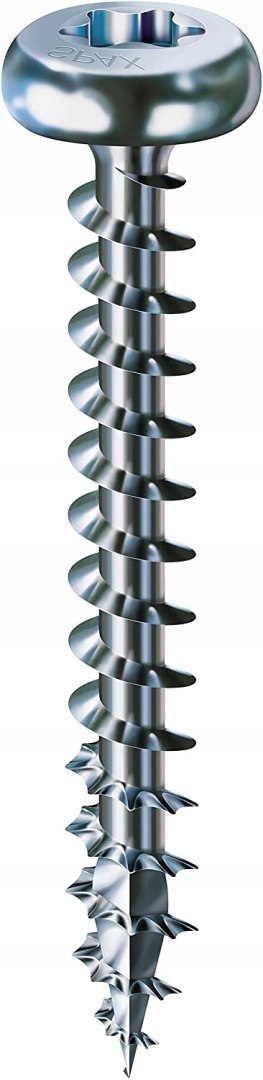 WKRĘT ŁEB PÓŁKULISTY (500) OCYNK BIAŁY 5.0*30MM HB TX MINI SPAX