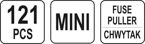 ZESTAW 121 BEZPIECZNIKÓW PŁYTKOWYCH MINI YATO ZESTAW 121 BEZPIECZNIKÓW PŁYTKOWYCH MINI YATO