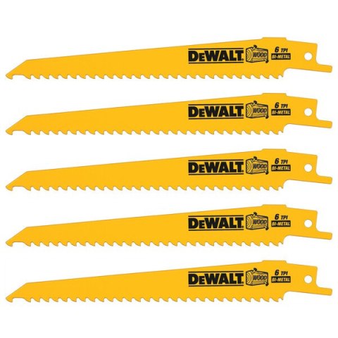 BRZESZCZOTY DO PIŁY SZABLASTEJ 152*3.6-5.1MM 5 SZT. DEWALT BRZESZCZOTY DO PIŁY SZABLASTEJ 152*3.6-5.1MM 5 SZT. DEWALT