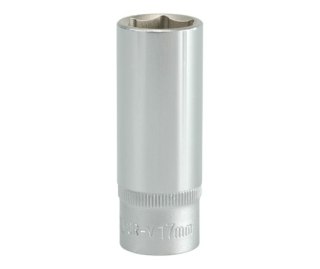 NASADKA DŁUGA 6-KĄTNA CHROMOWANA 3/8'' 17MM YATO