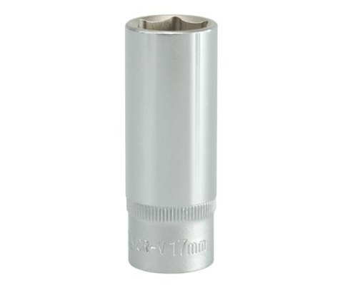 NASADKA DŁUGA 6-KĄTNA CHROMOWANA 3/8'' 17MM YATO NASADKA DŁUGA 6-KĄTNA CHROMOWANA 3/8'' 17MM YATO