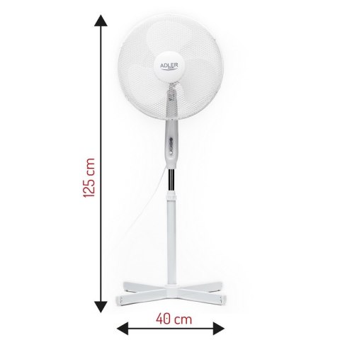 WENTYLATOR STOJĄCY 40CM AD 7305 ADLER WENTYLATOR STOJĄCY 40CM AD 7305 ADLER