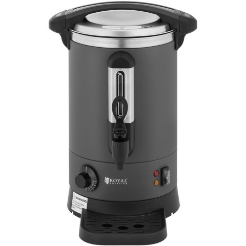 Warnik podgrzewacz do wody z podwójnymi ściankami i ociekaczem 6.1 L 1500 W szary Warnik podgrzewacz do wody z podwójnymi ściankami i ociekaczem 6.1 L 1500 W szary