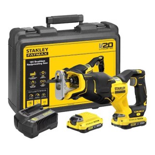 AKUMULATOROWA PIŁA SZABLASTA 18V V20 BL 2*2.0AH BEZSZCZOTK. STANLEY